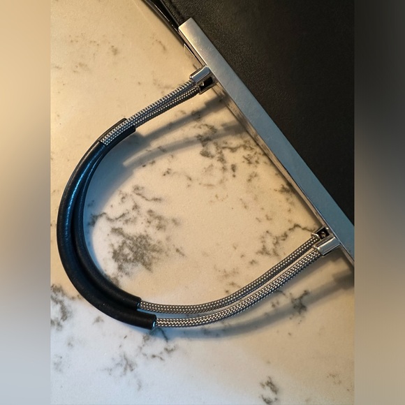 Alexander Wang Black Zip Top Logo Letters Dime Tote Bag - Picture 10 of 13